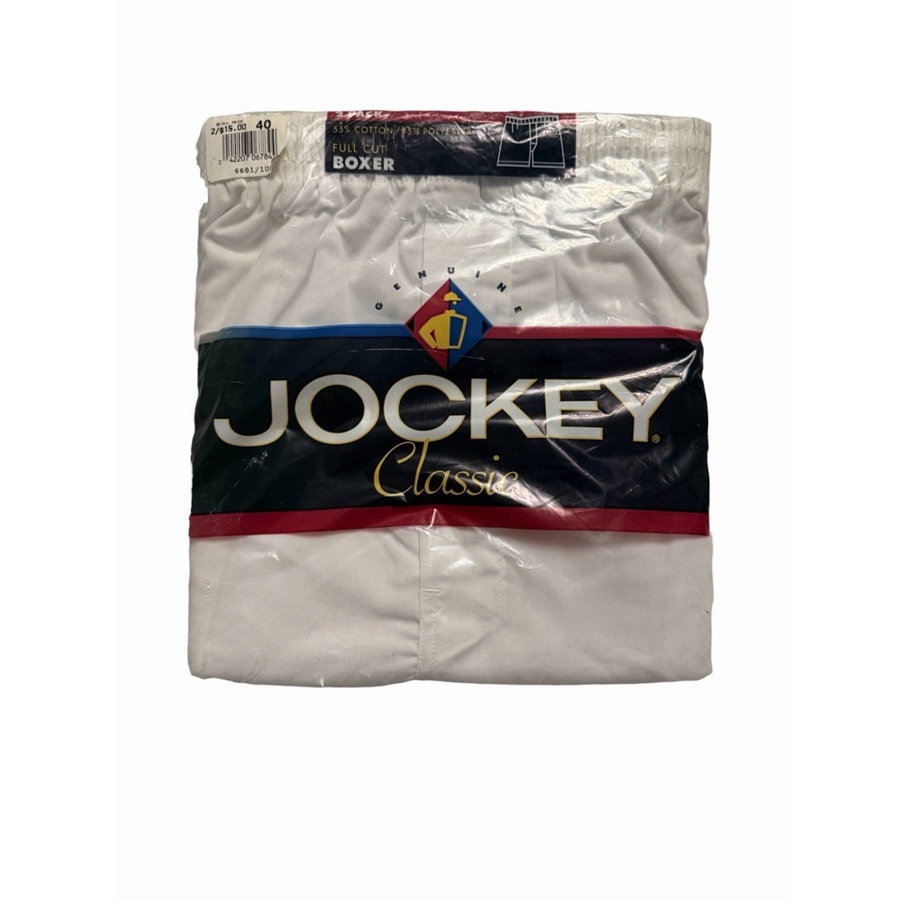 New Jockey Classic Full Cut Mens Boxer Underwear 2 Pair Size 40 Vintage 1994 90s